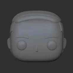 Funko Pop Male Head short back and sides crew cut