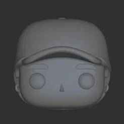 Funko Pop Male Head with cap and earrings