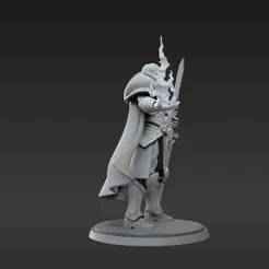 Futuristic Psyker Lord with Force Sword - Tabletop RPG Model