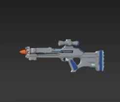 Futuristic Toy Pistol Crossbow - Fun Print-in-Place Shooter