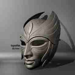 Futuristic Warrior Mask – Artistic Sci-Fi Face Armor