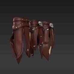 Futuristic Warrior Pteruges Set - 28mm Heroic Scale Upgrade Bits