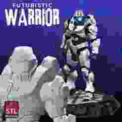 Futuristic Warrior STL – Sci-Fi Armor Sculpture