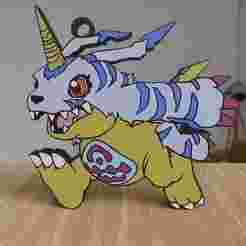 Gabumon- Key ring 2D