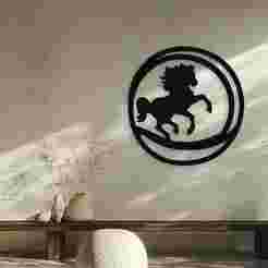 Galloping Horse Wall Decor Art