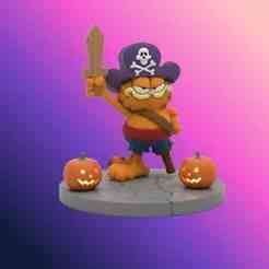 Garfield Pirate Halloween 3D Figure