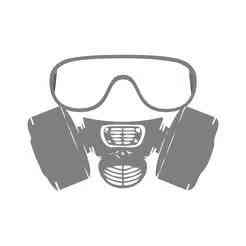 Gas mask glasses