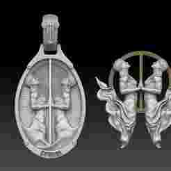 Gemini Zodiac Pendant