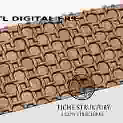 Geometric Octagon Pattern – Decorative Relief – 3D STL Model