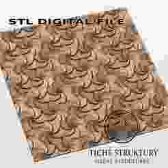 Geometric Swirl Pattern – Decorative Tiling Relief – 3D STL Model
