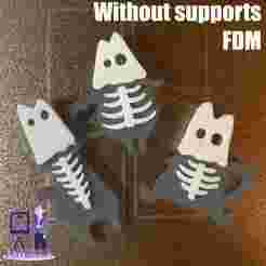 🎃 Ghost Cats - Halloween Badges