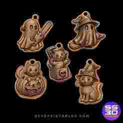 Ghost Halloween Special Pack – 5 Printable Charms