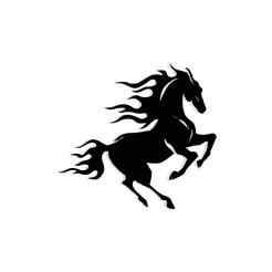 ghost horse (nightmare) galloping with flames instead of a mane 1 - 2D/3D Wall Art STL+SVG For CNC Router, Plasma, Waterjet, Laser & 3D Printer