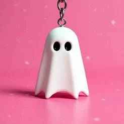 Ghost Keychain - Halloween Gift STL