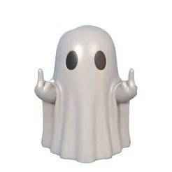 Ghost showing finger - Halloween - GHOST SHOWING FINGER