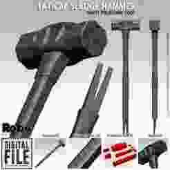 Ghost Sledge Hammer - Breaching Tool for Cosplay - STL model 3D print file