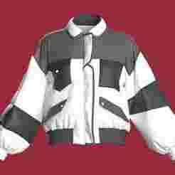 Girls Bomber Pocket Jacket | Marvelous / Clo3d / obj / fbx