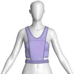 Girls Fashion Crop Top V3 | Marvelous / Clo3d / obj / fbx