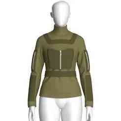 Girls Fashion Jacket | Marvelous / Clo3d / obj / fbx