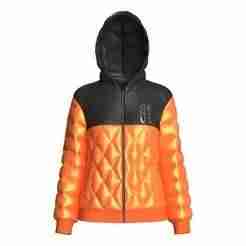 Girls Puffer Hoodie With Red And Black  | Marvelous / Clo3d / obj / fbx