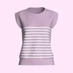 Girls Sleeveless Top  | Marvelous / Clo3d / obj / fbx