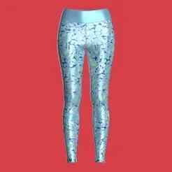 Girls Sports Leggings-Alien Camo Print   | Marvelous / Clo3d / obj / fbx