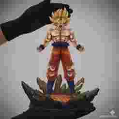 Goku Super Saiyan - First Transformation - 3D Print Model