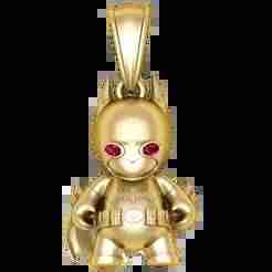 gold Batman-inspired pendan