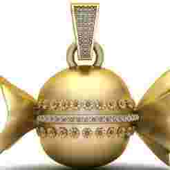 GOLD  CANDY PENDANT