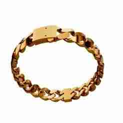 GOLD CUBAN LINK BRACELET