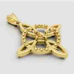 GOLD  DESIGN PENDANT 3d printable model