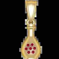 Gold Pot-Shaped Pendant3D Printable Jewelry