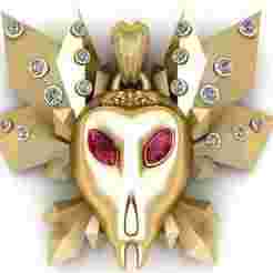 Gold Skeleton Pendant