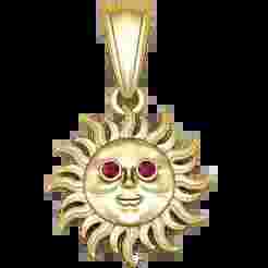 Gold Sunburst Pendant