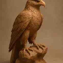 Golden Eagle Sculpture STL File