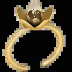 Golden Lotus Bloom Ring