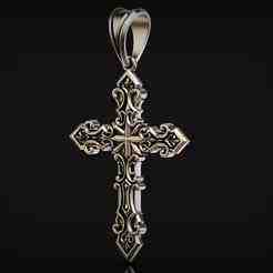 Gothic cross Pendant 01