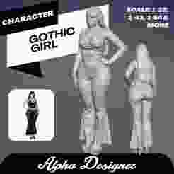 GOTHIC GIRL 1/64 1/43 1/32