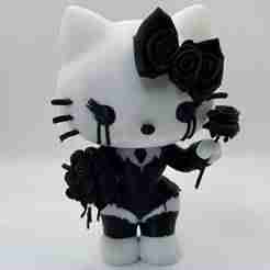 Gothic Hello Kitty figure