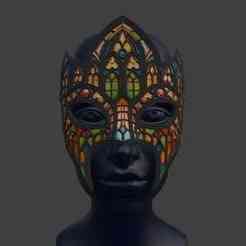Gothic Stained Glass Mask