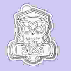 Graduation Owl Freshie mold housing