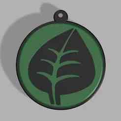 Grass Energy Type Keychain || Grass Energy Key Chain