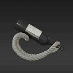 Gravity-Defying Rope Wine Bottle Holder - Magic Illusion Stand
