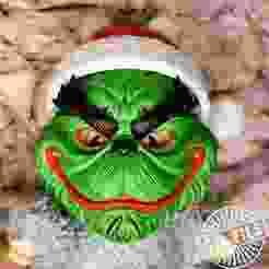 Grumpy Grinch Mask for Labubu