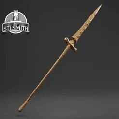 Guardian's Swordspear Elden Ring Life Size Prop STL