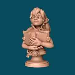 Hadrey, a halfling warlock - bust [presupported]