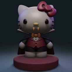 Halloweed Hello Kitty Vampire with/without stand