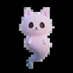 Halloween - Little cat ghost (So cute)