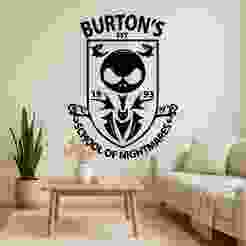Halloween Burton Wednesday - Wall Art Multicolor