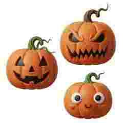 Halloween Pumpkin Bundle Faces STL File for 3D Printing - Spooky & Classic Jack-o'-Lantern 3D Models - Digital Download